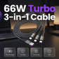 66W 3-i-1 kabel för snabbladdning