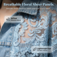 🔥 50% RABATT 🌸 Elegant denimjacka med blommiga spetspaneler ✨ Feminint uttryck, exklusiva detaljer & tidlös stil 💎