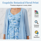 👗👗Elegant tvådelat klädset med blommönster för damer✨