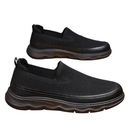 Andningsbara slip-on-promenadskor i mesh för män
