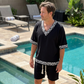 👕☀️2-delat set med casual-tröja och shorts för män – bekvämlighet och stil utan ansträngning 🔥