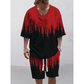 👕☀️2-delat set med casual-tröja och shorts för män – bekvämlighet och stil utan ansträngning 🔥