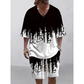 👕☀️2-delat set med casual-tröja och shorts för män – bekvämlighet och stil utan ansträngning 🔥