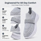 Casual-sneakers i ventilerande mesh för damer