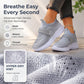 Casual-sneakers i ventilerande mesh för damer