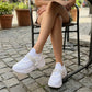 Casual-sneakers i ventilerande mesh för damer