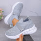 Casual-sneakers i ventilerande mesh för damer