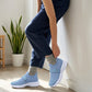 Casual-sneakers i ventilerande mesh för damer