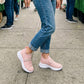 Casual-sneakers i ventilerande mesh för damer