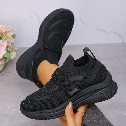 Casual-sneakers i ventilerande mesh för damer