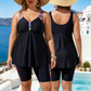 🏊‍♀️ 50 % RABATT NU! 🌺 Tankini-set med shorts – magkontroll, snabbtorkande & smickrande passform – njut av stranden med självförtroende 🌊
