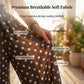 🤍 Skandinavisk design: prickiga vida byxor – minimalistiskt mönster, avslappnad passform & tidlös stil, perfekta för alla tillfällen 🕊️