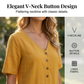 👗🌿 Avslappnad V-ringad sommarklänning med fickor