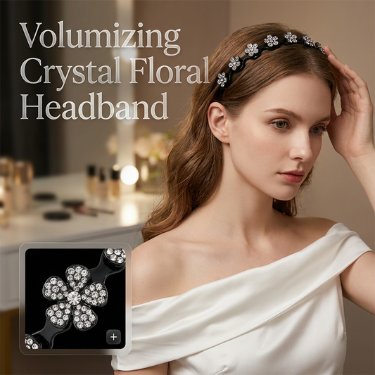 💎👸Set med kristallprydda hårband med vågmönster – ett lätt, halkfritt, flickaktigt och elegant hårsmycke, bestående av glittrande hårband med vågmönster och infattade kristaller.