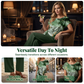 Elegant tvådelat set med mönster för damer