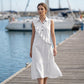 👗🌸 Ärmlös sommarklänning med volanger