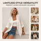 👚 Ledig kofta med struktur och öppen framsida