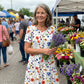 Casualklänning med blommönster för damer