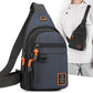 🎒✨ Vattentät crossbody-väska med flera fickor – smart förvaring, justerbar rem, hörlursuttag 🌧️