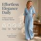 ✨ Elegant vida ben jumpsuit med V-hals för kvinnor