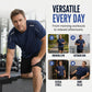 Herrset med snabbtorkande t-shirt och shorts