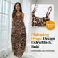 👗 50% RABATT NU! 🐆 Dam maxiklänning med leopardtryck och spaghettiband – flödande & lätt – Perfekt för strand, sommarfester eller djurvild vardagsstil – vild och elegant 🌊✨