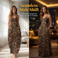 👗 50% RABATT NU! 🐆 Dam maxiklänning med leopardtryck och spaghettiband – flödande & lätt – Perfekt för strand, sommarfester eller djurvild vardagsstil – vild och elegant 🌊✨