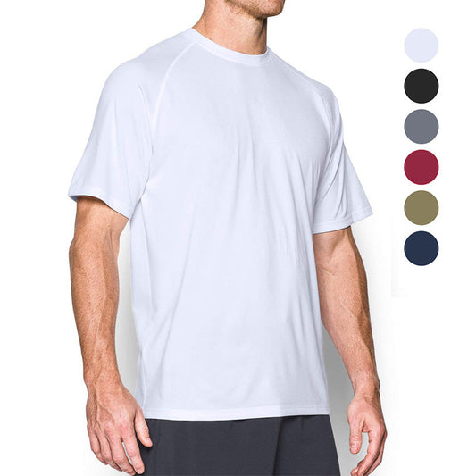 T-shirt för män med rund hals och raglanärmar