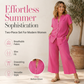 2-delat sommarset för damer i ledig stil