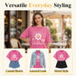 Unisex-T-shirt i lös passform med vintage-tvättat daisy-mönster