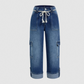 👖 50% RABATT NU! 🌿 Casual Cargobyxor med Vida Ben för Damer – Rymliga Fickor & Justerbar Midja – Perfekt för Vardag & Utflykter ☀️