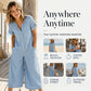 Jumpsuit för män i ledig stil med korta ärmar och vida ben