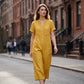 Jumpsuit för män i ledig stil med korta ärmar och vida ben