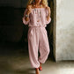 Dam axelbar jumpsuit
