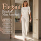 ✨Elegant, smal jumpsuit med pärldekoration