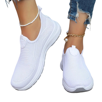 Andningsbara, bekväma slip-on-skor för damer