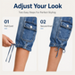 Capri-jeans för damer med raka ben
