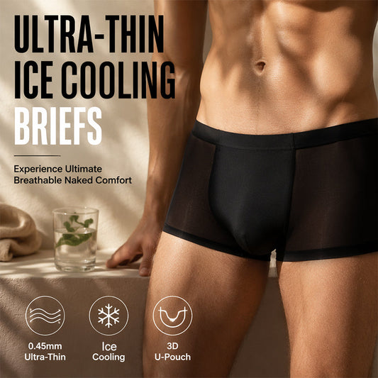 🔥 Pro-Favorite ultratunna boxershorts för män med iskylning – andningsbara ❄️