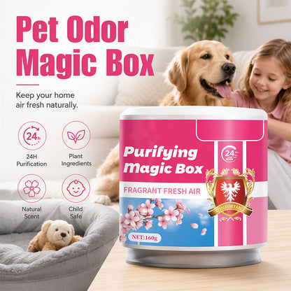 Gel mot husdjurslukt 160 g Purifying Magic Box
