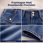 Trendar nu 🔥Kvinnors högmidjade knälånga jeansshorts