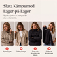 Damens elegant ribbstickad kappa med jeansdetaljer