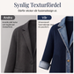 Damens elegant ribbstickad kappa med jeansdetaljer
