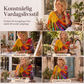 Kvinnors retro blus med lapptäckning och V-ringning
