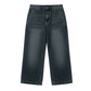 Korta jeans för damer med rakt ben i casual-stil