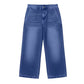 Korta jeans för damer med rakt ben i casual-stil