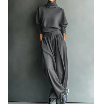 👚Damens lediga tvådelade byxset
