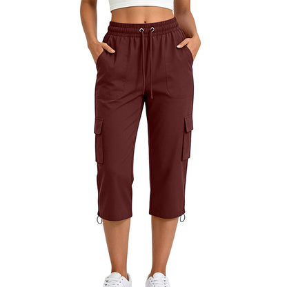 👩Kvinnliga lediga cargokapribyxor👖