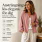 Damknappad skjorta i lös passform och enfärgad