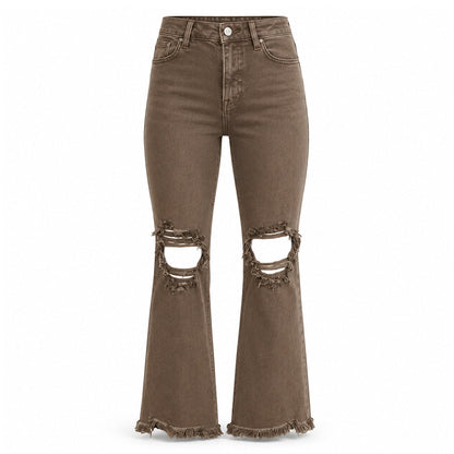 Benförlängande utsvängda jeans