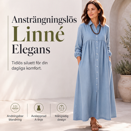 Maxiklänning med enkel och bekväm passform